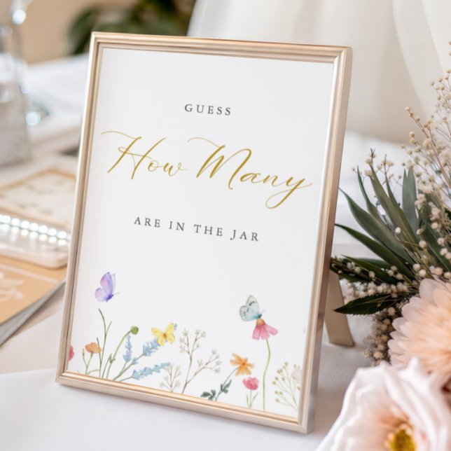 Affiche Papillons Enchantés Devine Combien (Créateur téléchargé)