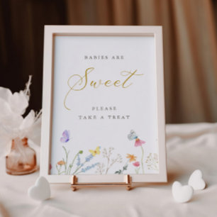 Affiche Papillons Enchantés Table de bonbons