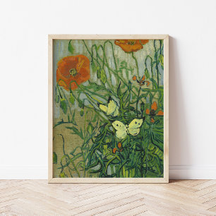 Affiche Papillons et papillons   Vincent van Gogh
