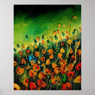 Affiche papillons orange 459080