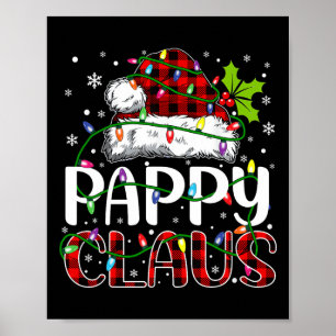 Affiche Pappy Claus Feux de Noël Matching Famille Noël