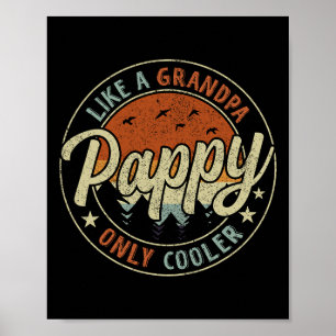 Affiche Pappy Comme Un Grand-Père Seulement Glacière Vinta
