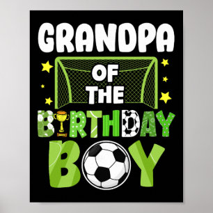 Affiche Papy de foot Fête d'anniversaire Garçon Fête Famil
