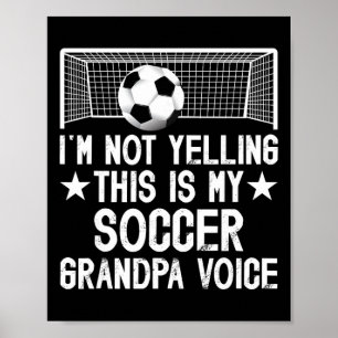 Affiche Papy de foot Voix Papy d'un joueur de foot Gr
