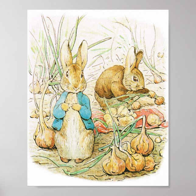 Affiche Pâques, BABY SHOWER, POSTE DE RABBIT, NURSERT (Devant)