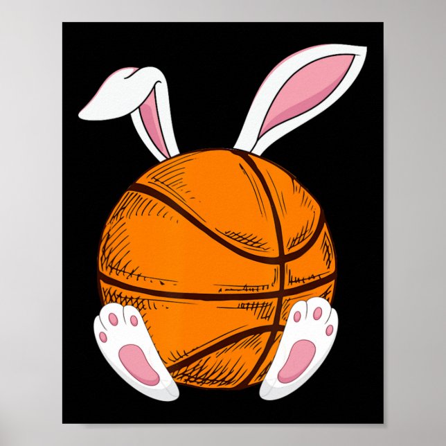 Affiche Pâques Bysketbyll Lapin Lapin Joyeux Jour de Pâque (Devant)