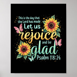 Affiche Pâques Chrétienne Jésus C'Est Le Jour Le Seigneur 