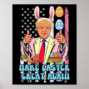 Affiche Pâques Grande encore drôle Trump Jour de Pâques Bu