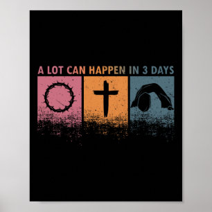 Affiche Pâques Religieux Beaucoup De Choses Peuvent Se Pas