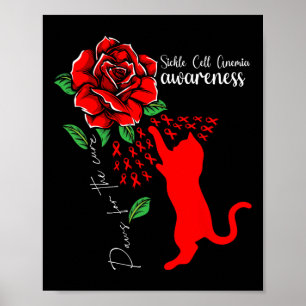 Affiche Paquets De Chat Rose Rouge Pour L'Anémie Cure Cell