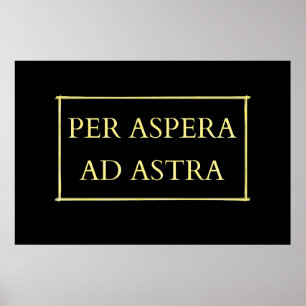 Affiche Par aspera ad astra