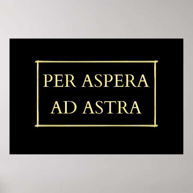 Affiche Par aspera ad astra (Devant)