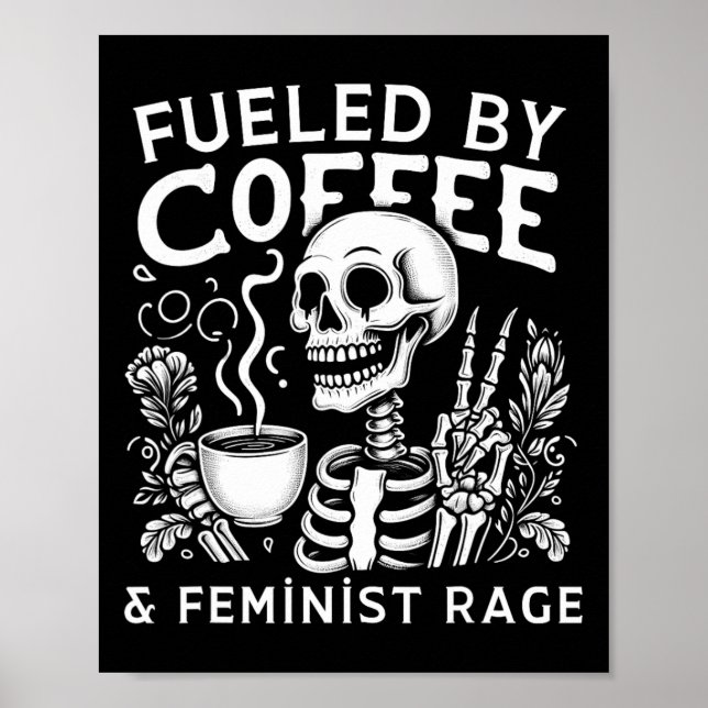 Affiche Par Coffee &amp; Feminist Rage Féminisme Coffee Lo (Devant)