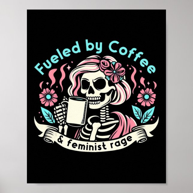 Affiche Par Coffee &amp; Feminist Rage Féminisme Coffee Lo (Devant)