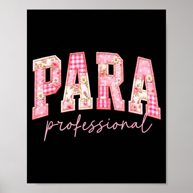 Affiche Para enseignant professionnel retour à l'école pre (Devant)