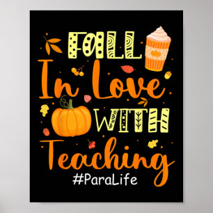 Affiche Para Life Tombe Amoureux De L'Enseignement Vibes D