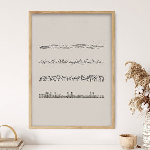 Affiche Parabole minimale du semeur, Matthieu 13, Christia