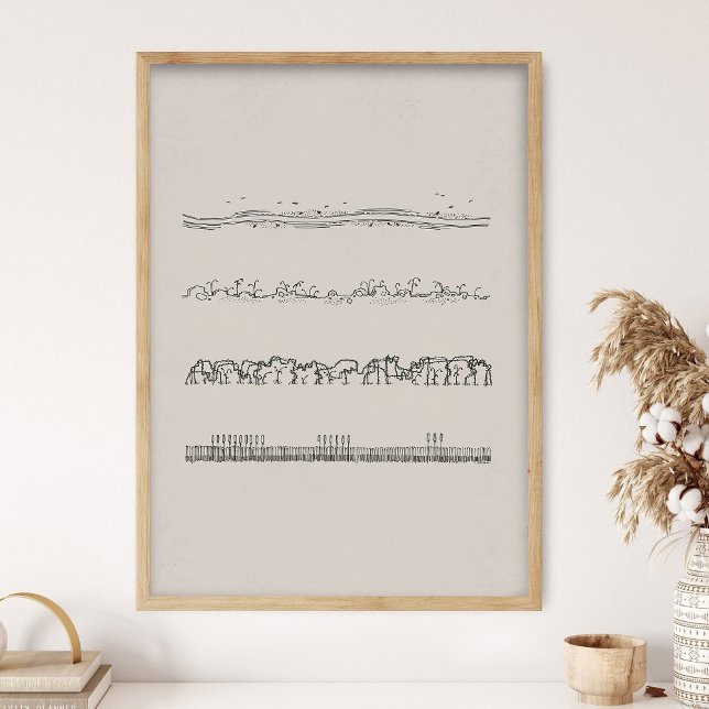 Affiche Parabole minimale du semeur, Matthieu 13, Christia (Créateur téléchargé)