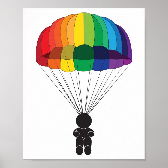 Affiche Parachutisme (Devant)