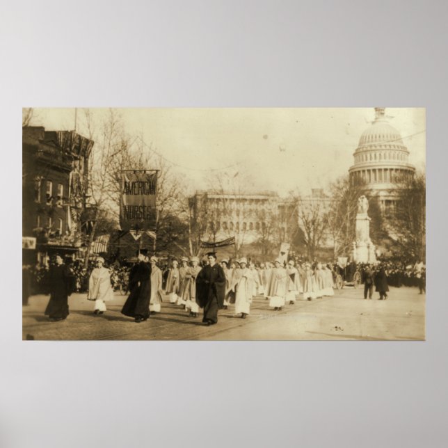 Affiche Parade de Suffragette 1913 à Washington D.C. (Devant)