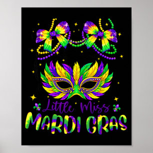 Affiche Parades de la Petite Mademoiselle de Mardi Gras po