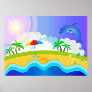 Affiche Paradis de dauphin