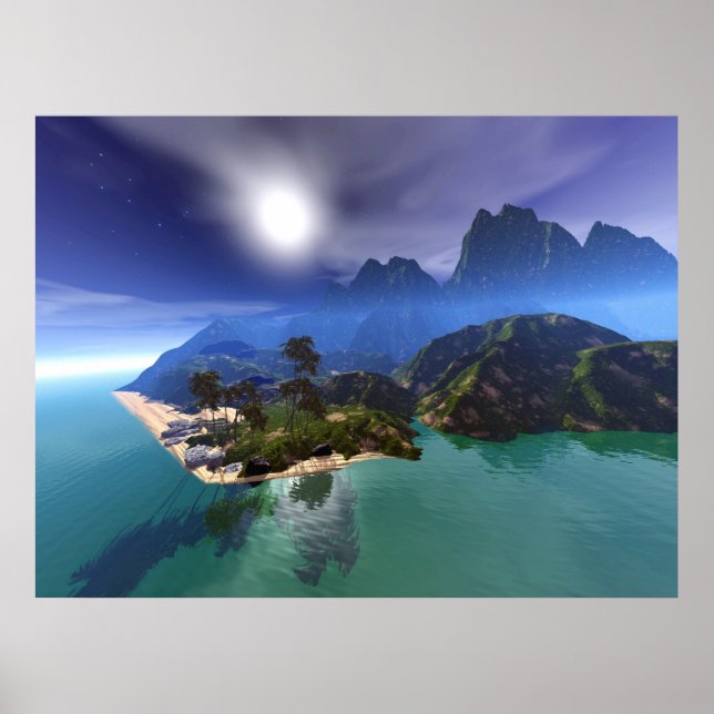 Affiche Paradis de l'île (Devant)