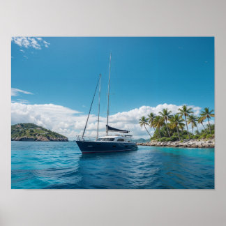 Affiche Paradis des îles tropicales