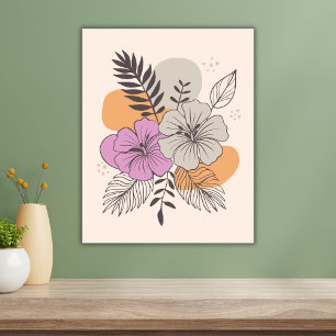 Affiche Paradis tropical Art botanique, Boho Wall Art
