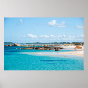 Affiche Paradise Beach Sea Greens Pool Bay Australie