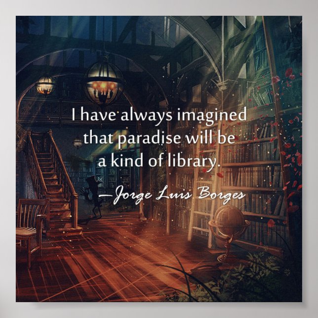 Affiche Paradise est une sorte d'affiche de bibliothèque (Devant)