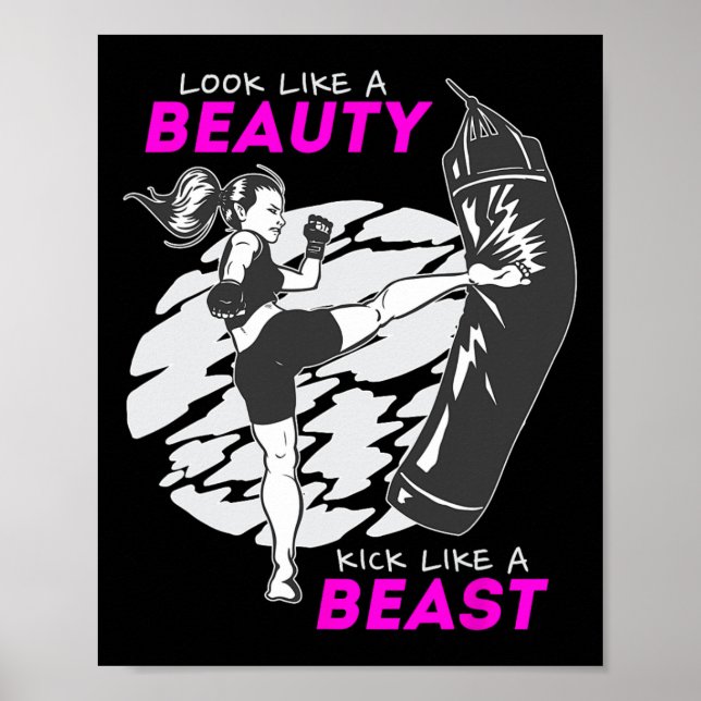 Affiche Paraître comme une beauté, botter comme une bête - (Devant)
