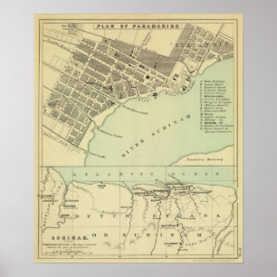 Affiche Paramaribo Surinam