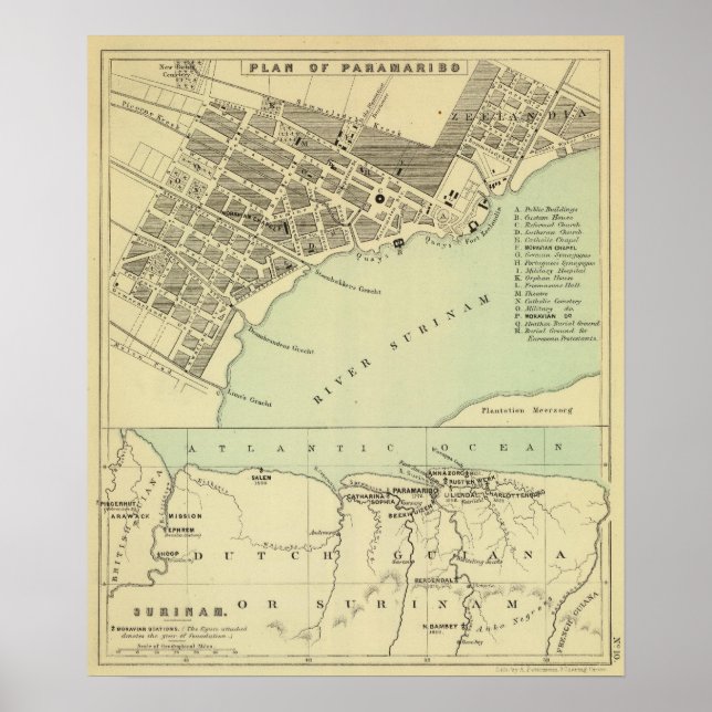 Affiche Paramaribo Suriname (Devant)