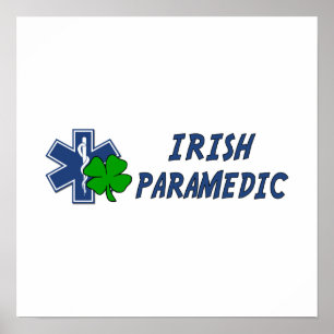 Affiche Paramedic irlandais