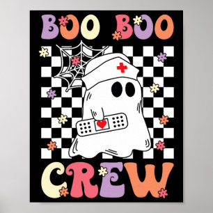 Affiche Paramètre Emt Ems super Boo Boo Crew Nurse Ghost