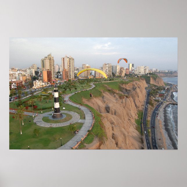 Affiche Parapente au Pérou (Devant)