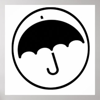 Affiche Parapluie en cercle
