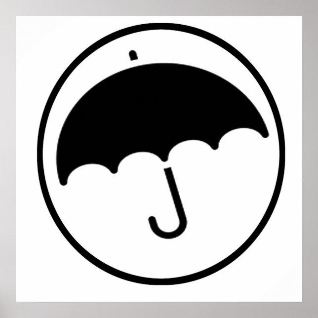 Affiche Parapluie en cercle (Devant)