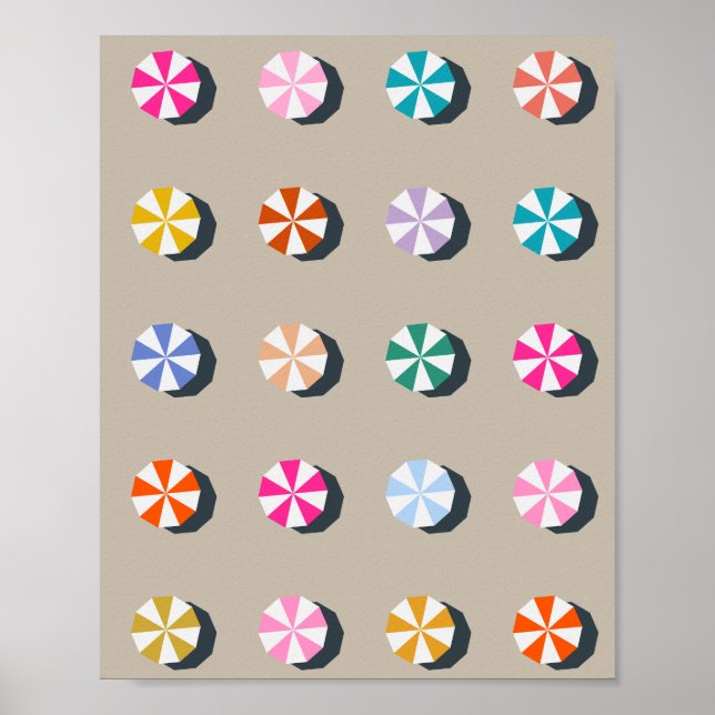 Affiche Parapluies (Devant)