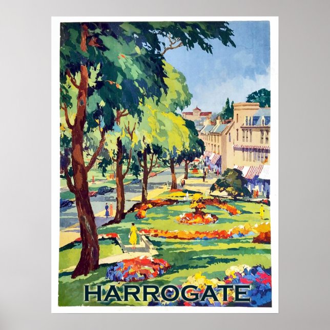 Affiche Parc dans Harrogate ville spa, North Yorkshire (Devant)