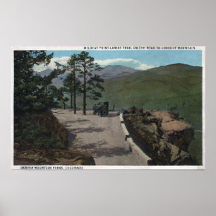 Affiche Parc de montagne de Denver, Co - lasso sauvage de