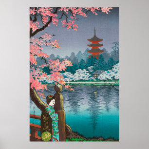 Affiche Parc de Ueno par Tsuchiya Koitsu