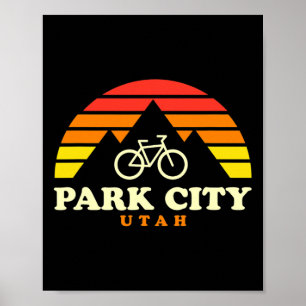 Affiche Parc de vélo tout terrain de Park City Utah Park C