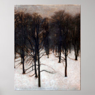 Affiche Parc de Vilhelm Hammershøi Søndermarken en hiver
