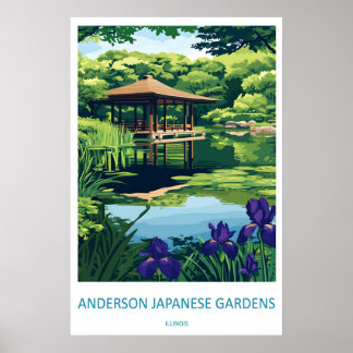 Affiche Parc des jardins japonais Anderson Ski Voyage Nati