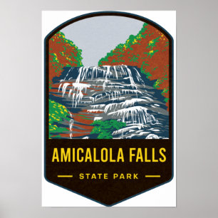 Affiche Parc d'état d'Amicalola Falls