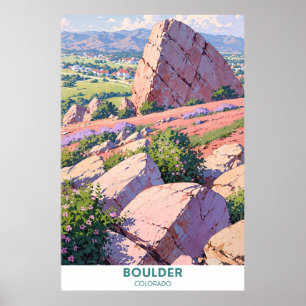 Affiche Parc d'état de Boulder-Colorado