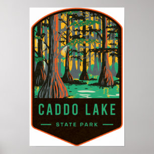 Affiche Parc d'état de Caddo Lake
