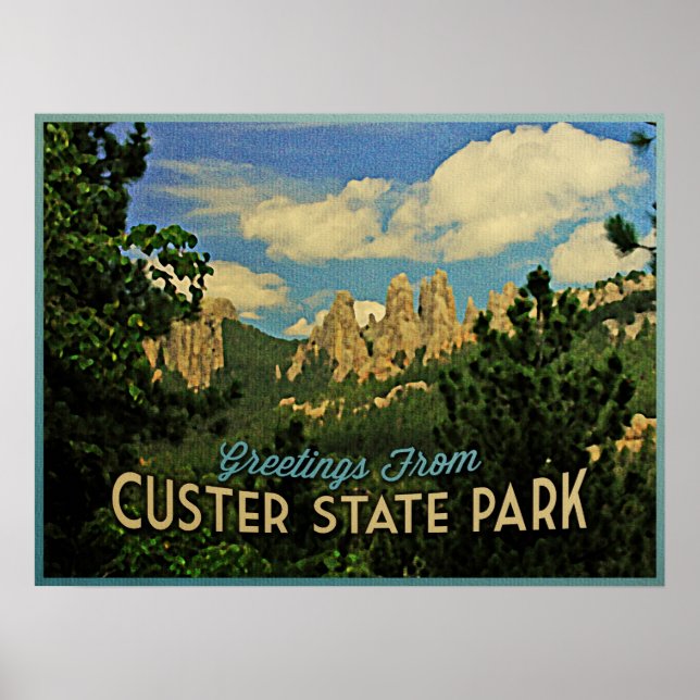 Affiche Parc d'état de Custer (Devant)